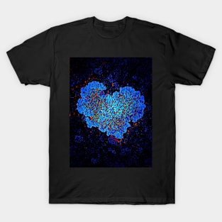 Blue Glow Heart T-Shirt